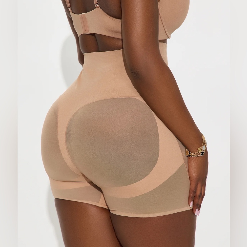 3 NWT Fashion Nova Microfiber Mesh Shapewear- Nude (size: M)